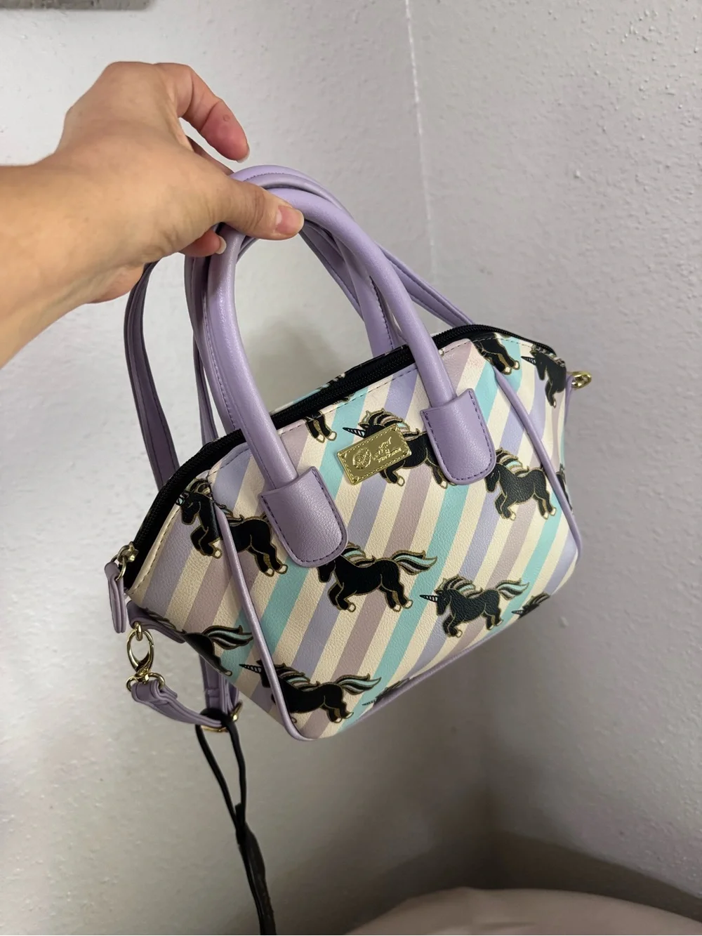Luv Betsy Unicorn Print Satchel